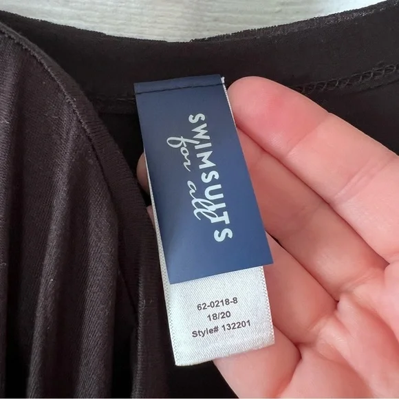 NWT Bundle of 2 Swimsuits For All Black Maxi Casual Dress Coverup size 2X - Picture 6 of 7